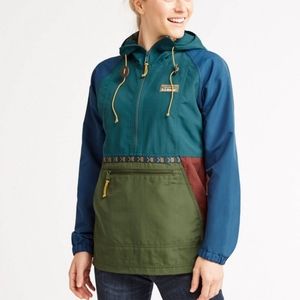 LL Bean windbreaker colorblock